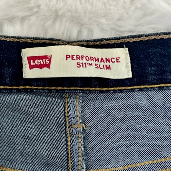 Levi’s Boys 511 Performance Slim Jeans in a classic medium-blue wash - Picture 10 of 10